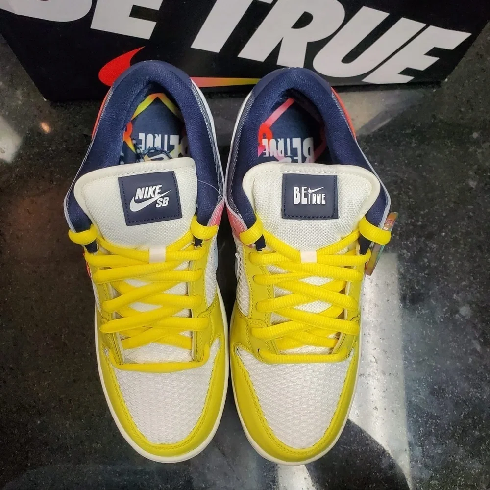 Sz 13 Xavier Schipani x Nike Dunk Low SB 'Be True - Trans Joy'